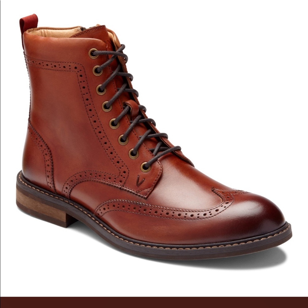 New Vionic Wesley Wing Tip Zip Boot - 9
